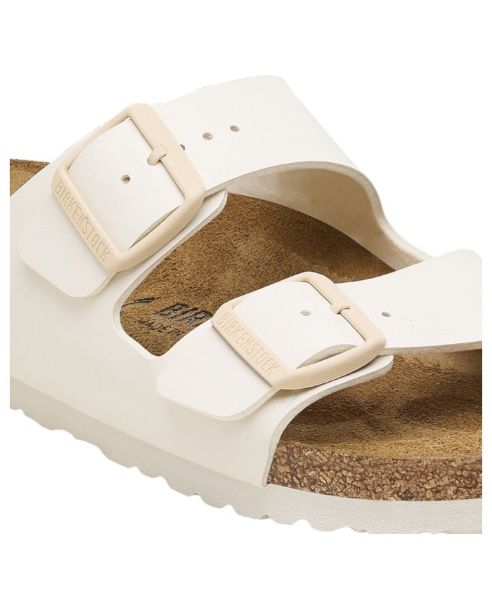 Sandalo Donna Birkenstock Arizona BS Doppia Fascia Eggshell White