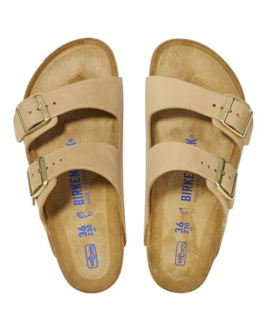 Sandalo Donna Birkenstock Arizona BS Doppia Fascia Sandcastle Plantare Morbido Beige