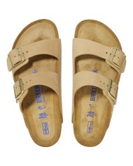 Sandalo Donna Birkenstock Arizona BS Doppia Fascia Sandcastle Plantare Morbido Beige