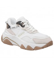 Sneaker Donna Guess Runner Micola Guess Logo Leather White