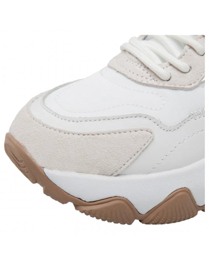 Sneaker Donna Guess Runner Micola Guess Logo Leather White