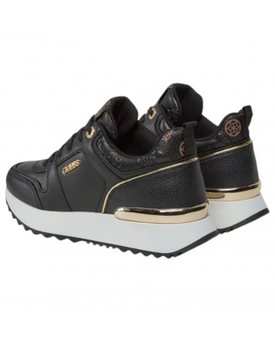 Sneaker Donna Guess Kaddy Guess Logo Leather Black