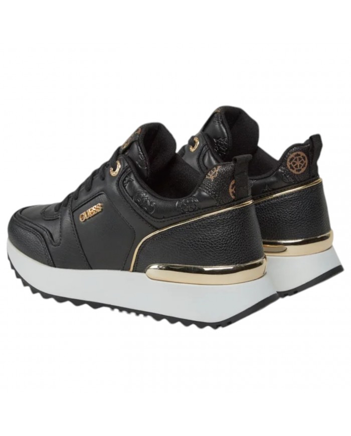 Sneaker Donna Guess Kaddy Guess Logo Leather Black