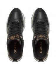 Sneaker Donna Guess Kaddy Guess Logo Leather Black