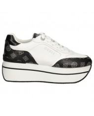 Sneaker Donna Guess Camrio 4G Logo Leather White Coal