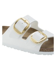 Sandalo Donna Birkenstock Arizona Big Buckle Birko-Flor Vernice Patent White