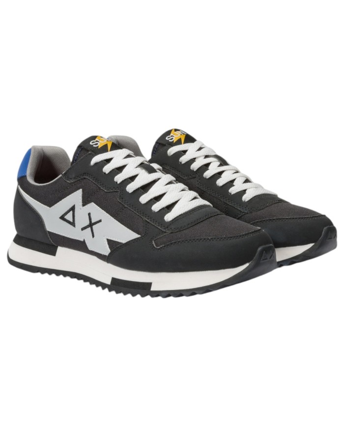 Sneaker Sun 68 Uomo Footwear Niki Solid Nylon Leather Nero