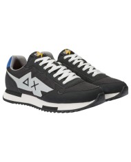 Sneaker Sun 68 Uomo Footwear Niki Solid Nylon Leather Nero