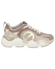 Sneakers Donna No Name Krazee Runner W Leather Suede Mesh Moka Taupe