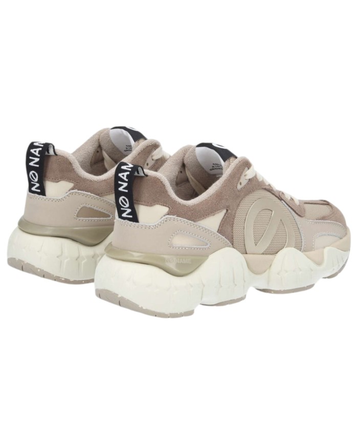 Sneakers Donna No Name Krazee Runner W Leather Suede Mesh Moka Taupe
