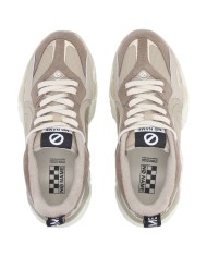 Sneakers Donna No Name Krazee Runner W Leather Suede Mesh Moka Taupe