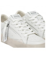 Sneaker Donna Crime London Sk8 Deluxe Vanilla White Leather White
