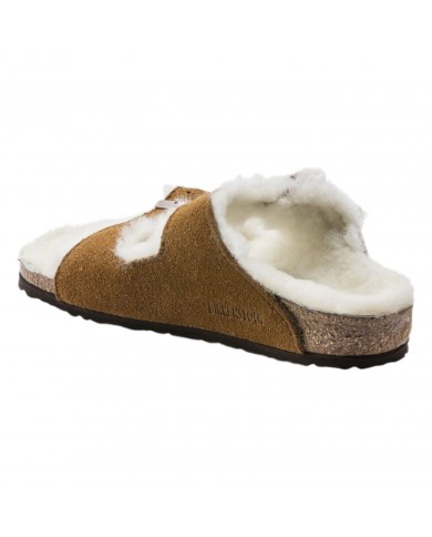 Sandalo Bimbo Birkenstock Arizona Pelliccia di Agnello KidsPelle scamosciata Mink Visone