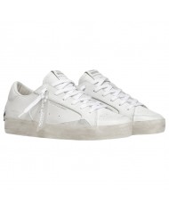 Sneaker Uomo Crime London Sk8 Deluxe All White Leather White