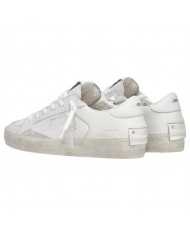 Sneaker Uomo Crime London Sk8 Deluxe All White Leather White