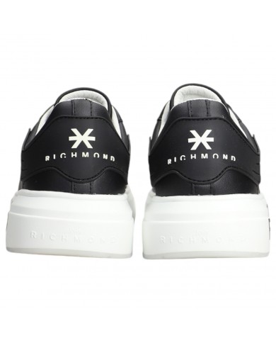 Sneaker Donna John Richmond 22303 Action Leather X Logo Leather Black