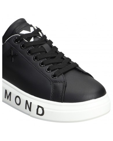 Sneaker Donna John Richmond 22303 Action Leather X Logo Leather Black