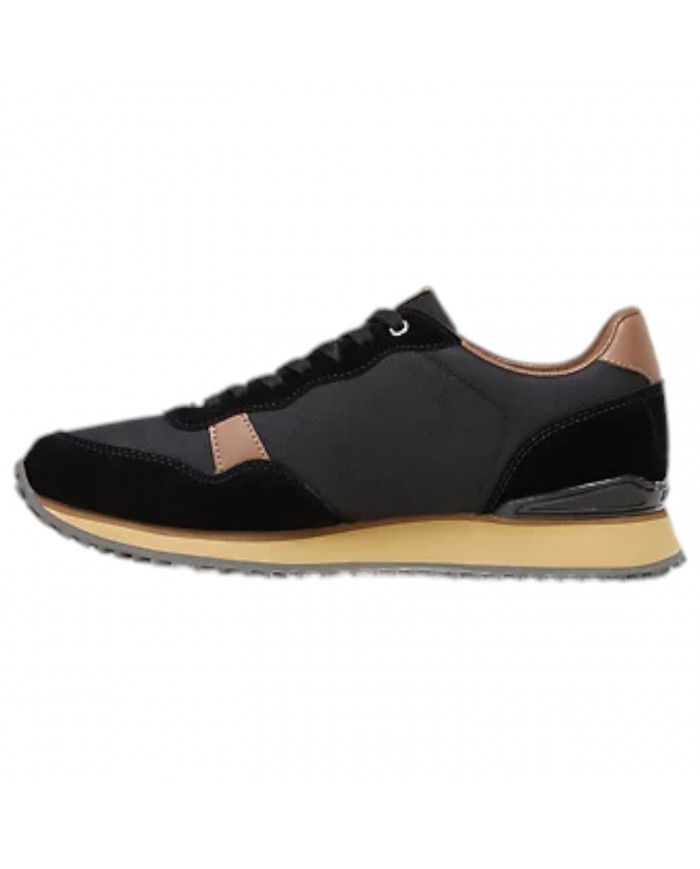 Sneaker Uomo Napapijri Cosmos Syn Logata Leather Suede Black Brown