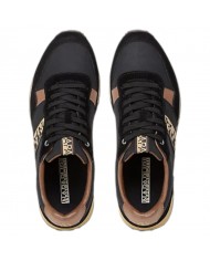Sneaker Uomo Napapijri Cosmos Syn Logata Leather Suede Black Brown