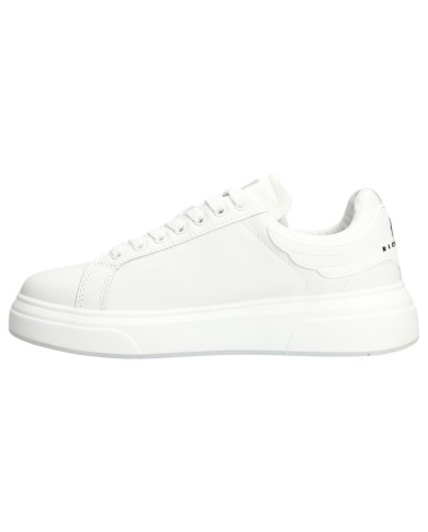 Sneaker Uomo John Richmond 22204 Action Leather X Logo Leather White