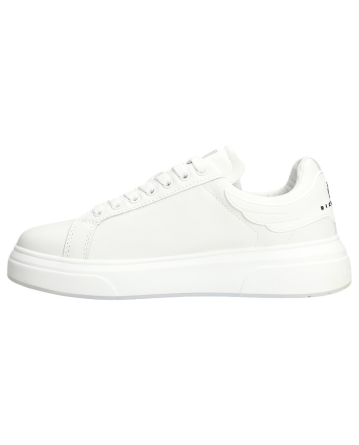 Sneaker Uomo John Richmond 22204 Action Leather X Logo Leather White