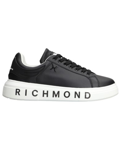 Sneaker Uomo John Richmond 22204 Action Leather X Logo Leather Black