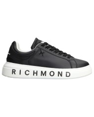 Sneaker Uomo John Richmond 22204 Action Leather X Logo Leather Black