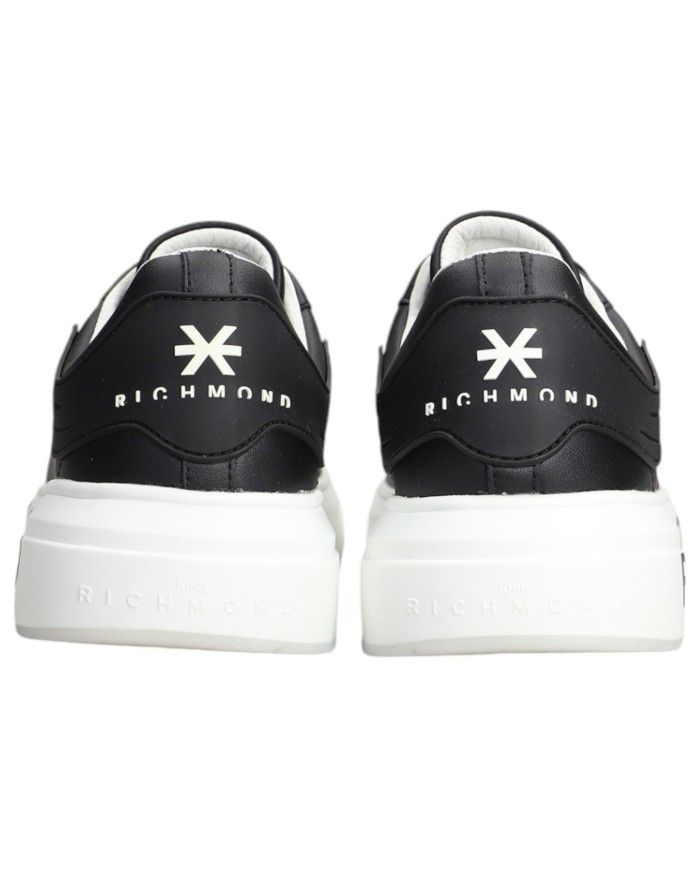 Sneaker Uomo John Richmond 22204 Action Leather X Logo Leather Black