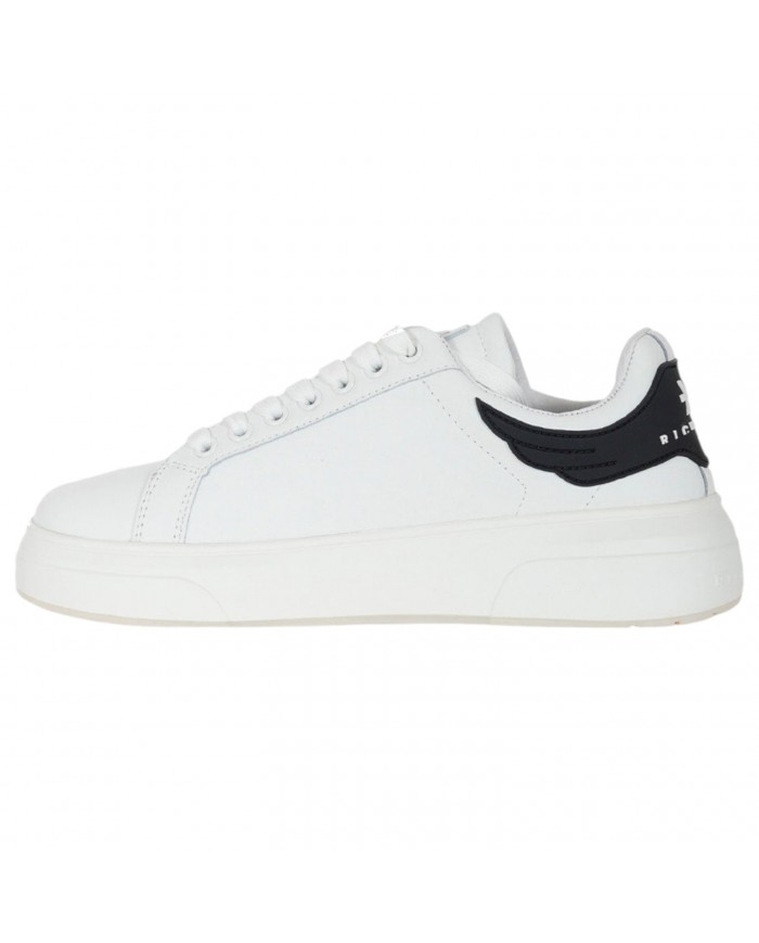 Sneaker Donna John Richmond 20107 Action Leather Logata Leather White Black