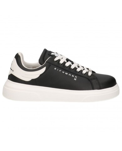 Sneaker Donna John Richmond 20107 Action Leather Logata Leather Black Copia