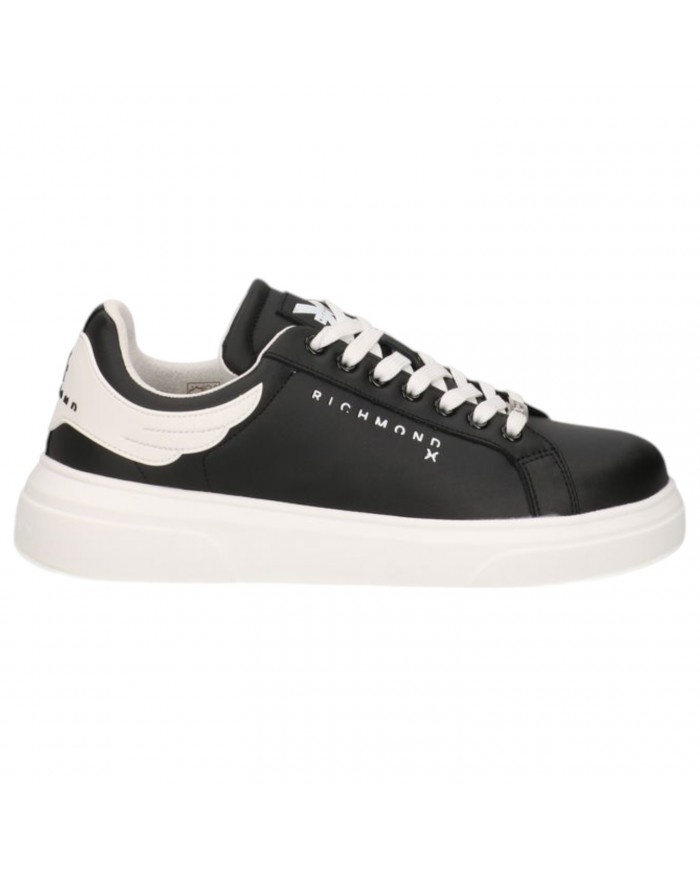Sneaker Donna John Richmond 20107 Action Leather Logata Leather Black Copia