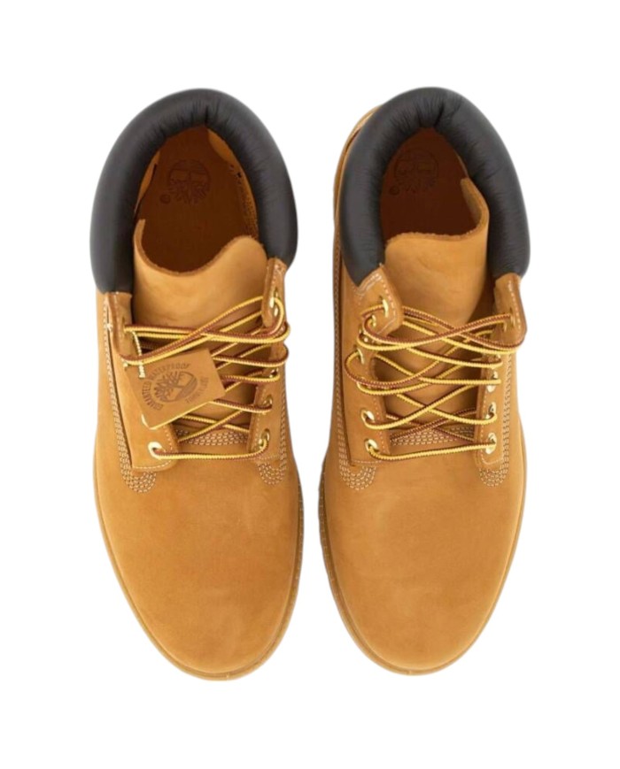 Stivaletto Uomo Timberland Premium 6 In Lace Waterproof Wheat Camel