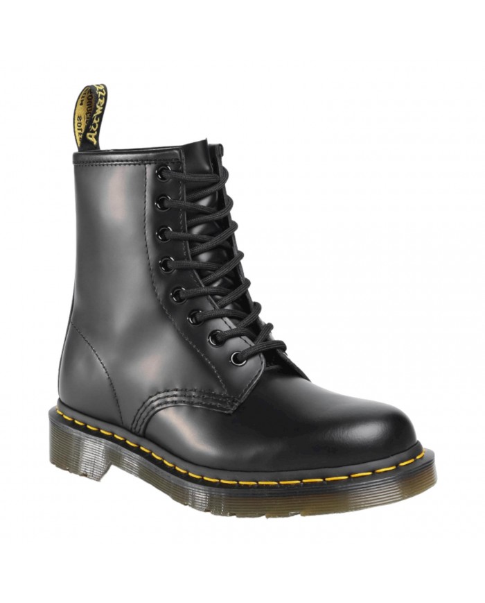 Anfibio Uomo Unisex Donna Dr Martens 1460 Stivaletto Icons Air Wair Smooth Liscio Nero Copia