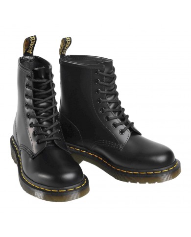 Anfibio Donna Unisex Uomo Dr Martens 1460 Stivaletto Icons Air Wair Smooth Liscio Nero