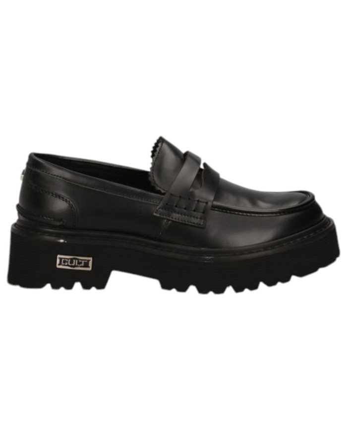Mocassino Donna Cult Slash 3947 Low W Brushed Leather Black