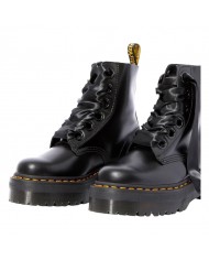 Anfibio Donna Unisex Uomo Dr Martens Molly Platform Buttero Black