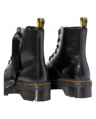 Anfibio Donna Unisex Uomo Dr Martens Molly Platform Buttero Black