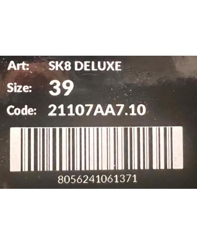 Sneaker Donna Crime London Sk8 Deluxe To The Moon Glitter Leather Suede White Silver