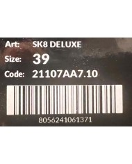 Sneaker Donna Crime London Sk8 Deluxe To The Moon Glitter Leather Suede White Silver