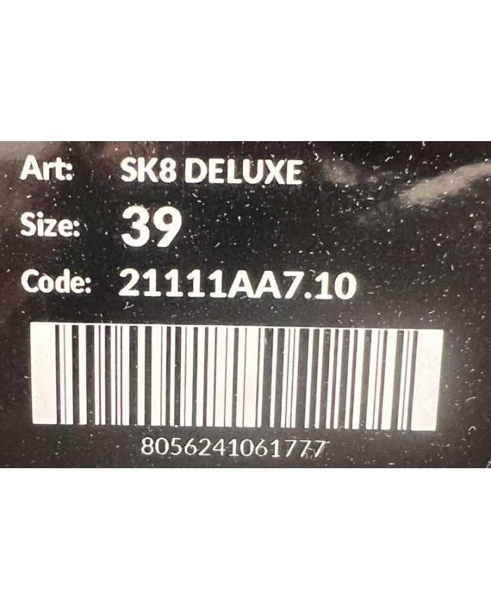 Sneaker Donna Crime London Sk8 Deluxe Vanilla White Leather White