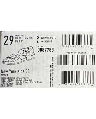 Sandalo Bimbo Birkenstock New York Kids BS  Mocca
