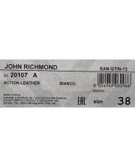 Sneaker Donna John Richmond 20107 Action Leather Logata Leather White Black