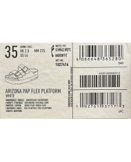 Sandalo Donna Unisex Birkenstock Linea Papilio Arizona Pap Flex Platform White