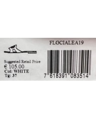 Ciabatta Donna Guess Ciella Sandalo G Logo Leather White