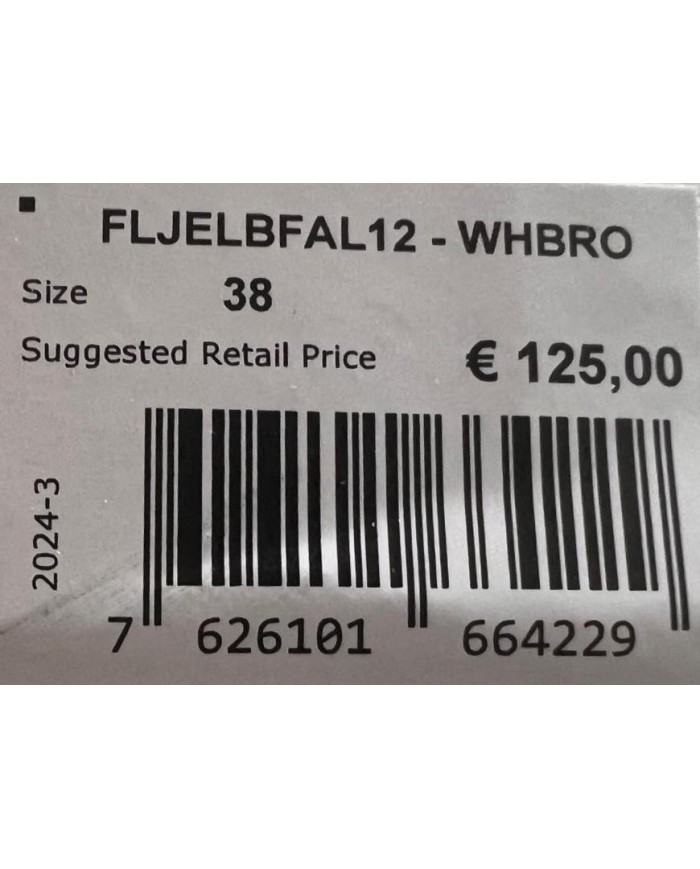 Sneaker Donna Unisex Guess Elba 4G Logo Leather White Brown