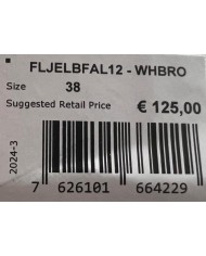 Sneaker Donna Unisex Guess Elba 4G Logo Leather White Brown