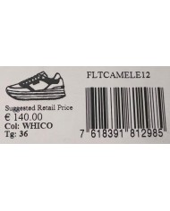 Sneaker Donna Guess Camrio 4G Logo Leather White Coal