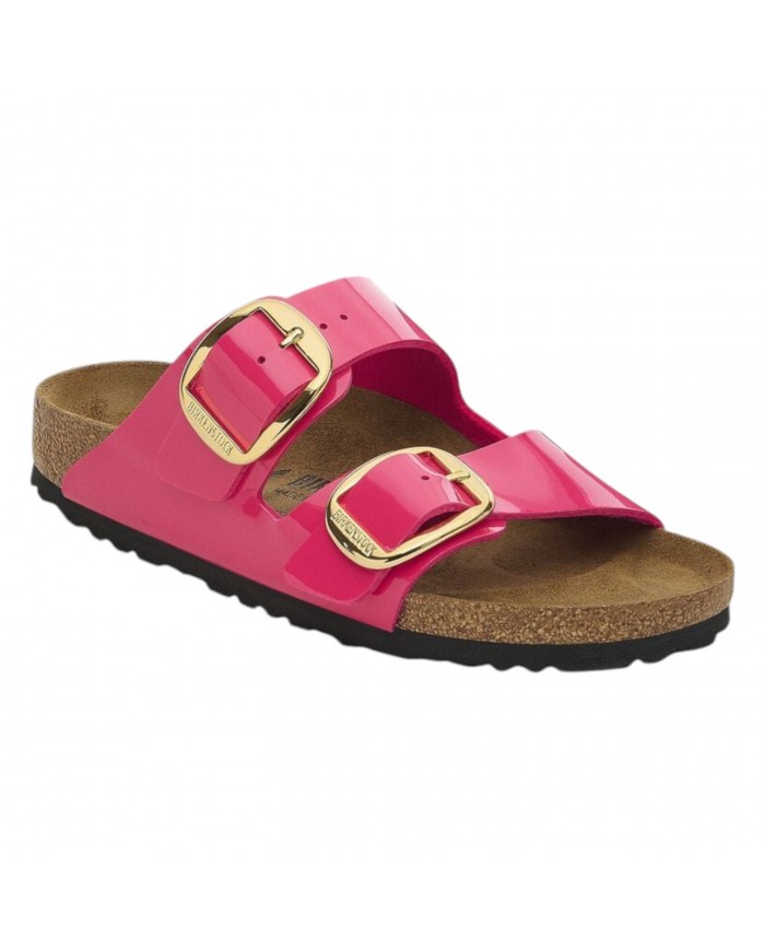 Sandalo Donna Birkenstock Arizona Big Buckle Patent Fuchsia Fusion