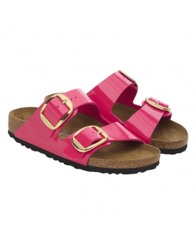 Sandalo Donna Birkenstock Arizona Big Buckle Patent Fuchsia Fusion