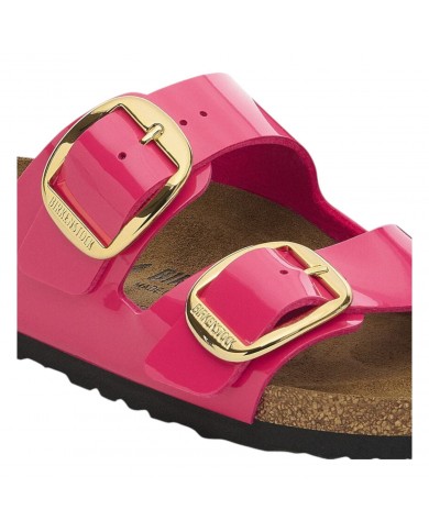 Sandalo Donna Birkenstock Arizona Big Buckle Patent Fuchsia Fusion